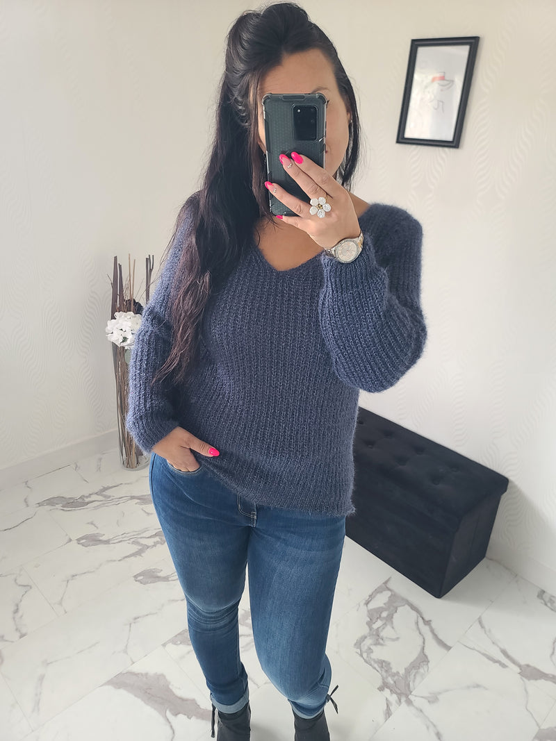 Pull CAMERON bleu jean