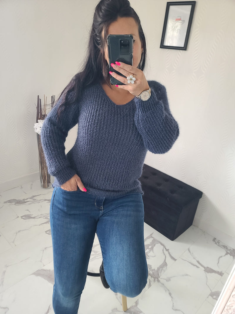 Pull CAMERON bleu jean