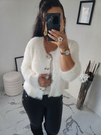 Gilet  fourrure CELESTIN blanc