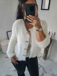 Gilet  fourrure CELESTIN blanc