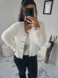 Gilet  fourrure CELESTIN blanc