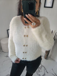 Gilet  fourrure CELESTIN blanc