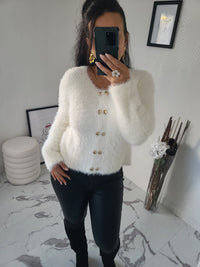 Gilet  fourrure CELESTIN blanc