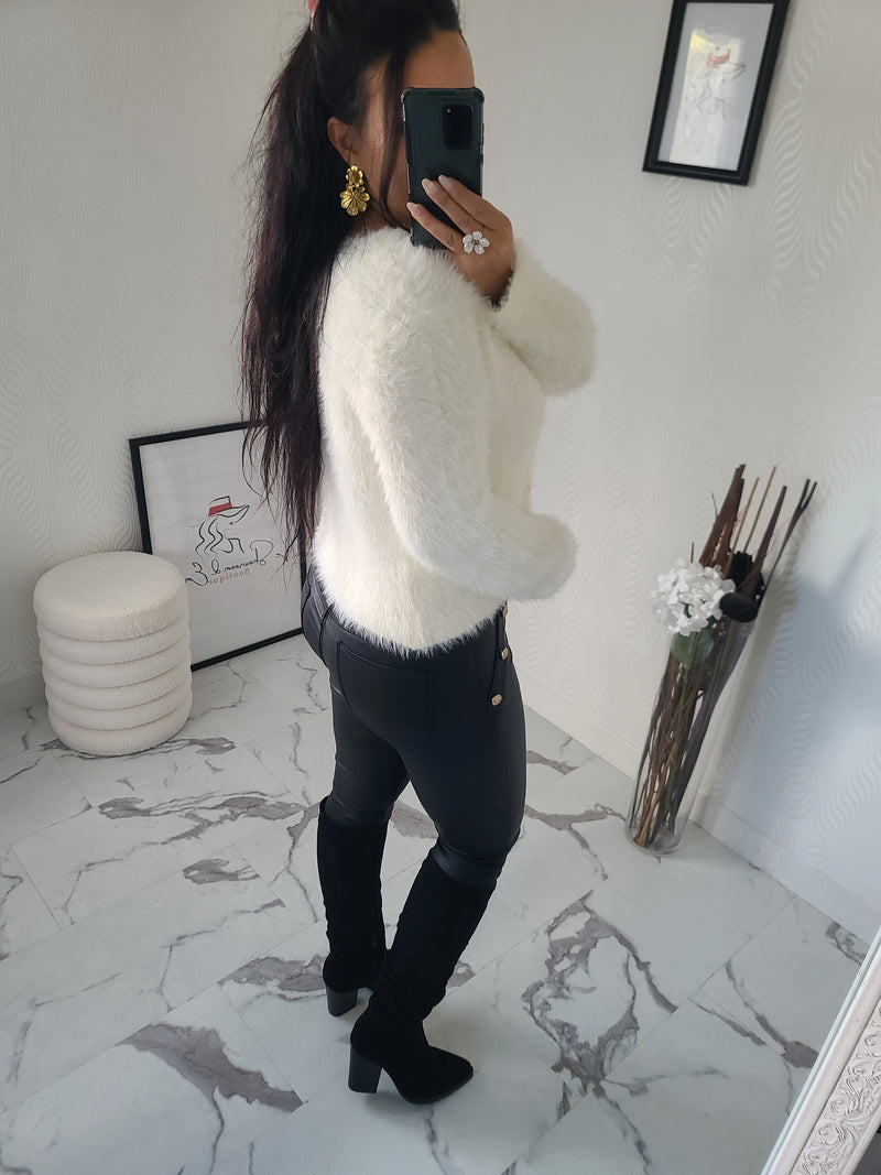 Gilet  fourrure CELESTIN blanc