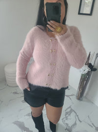 Gilet fourrure CELESTIN rose