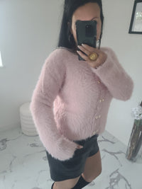 Gilet fourrure CELESTIN rose