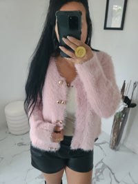 Gilet fourrure CELESTIN rose