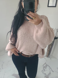 Pull oversize LOUANE blush