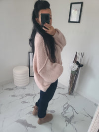 Pull oversize LOUANE blush