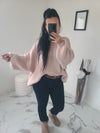 Pull oversize LOUANE blush