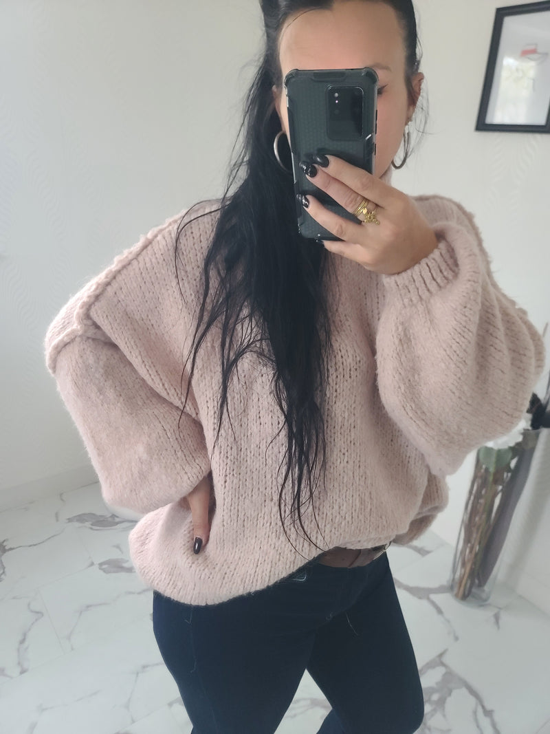 Pull oversize LOUANE blush
