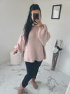 Pull oversize LOUANE blush