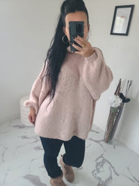 Pull oversize LOUANE blush