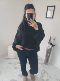 Pull oversize LOUANE noir