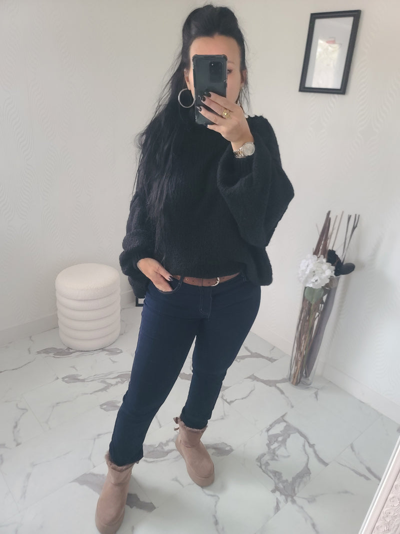 Pull oversize LOUANE noir