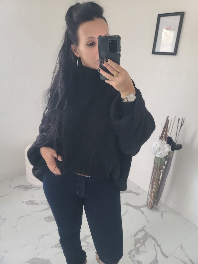 Pull oversize LOUANE noir