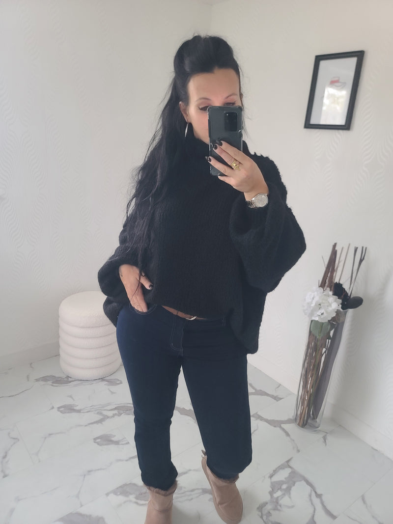 Pull oversize LOUANE noir