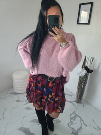 Pull oversize LOUANE rose