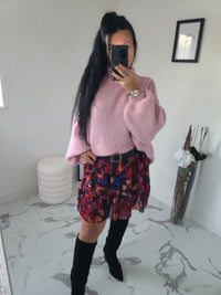 Pull oversize LOUANE rose