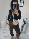Pantalon AMOUR en velours marron