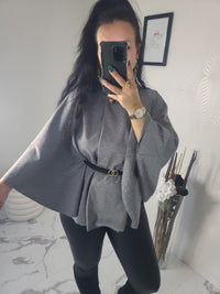 Manteau cape ALICIA en flanelle