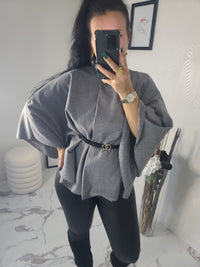 Manteau cape ALICIA en flanelle