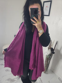 Echarpe LOU  fuchsia