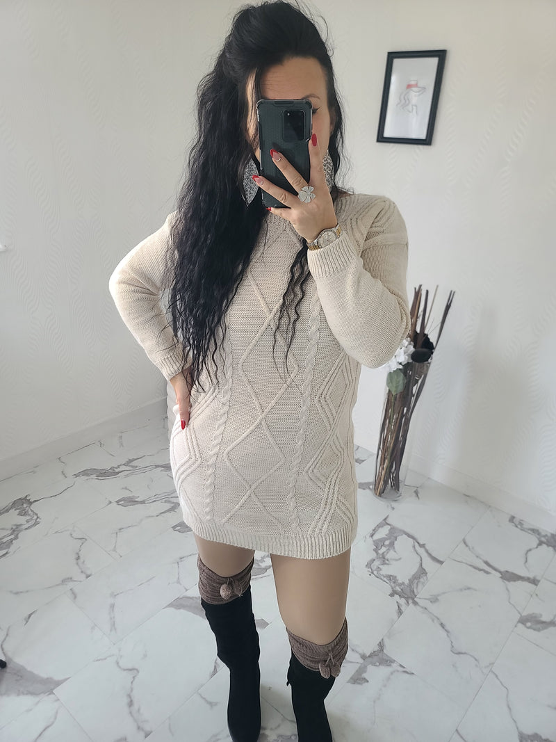 Robe-Pull JANICE beige
