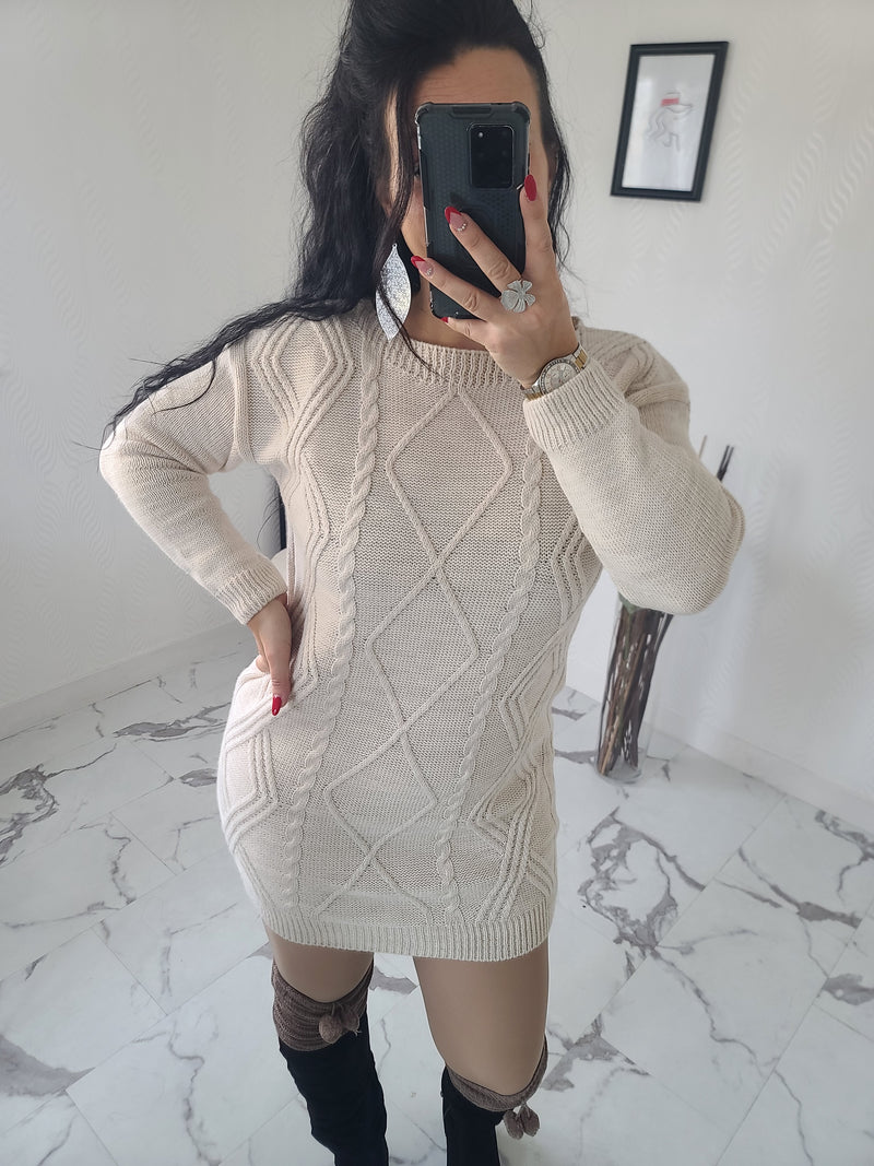 Robe-Pull JANICE beige