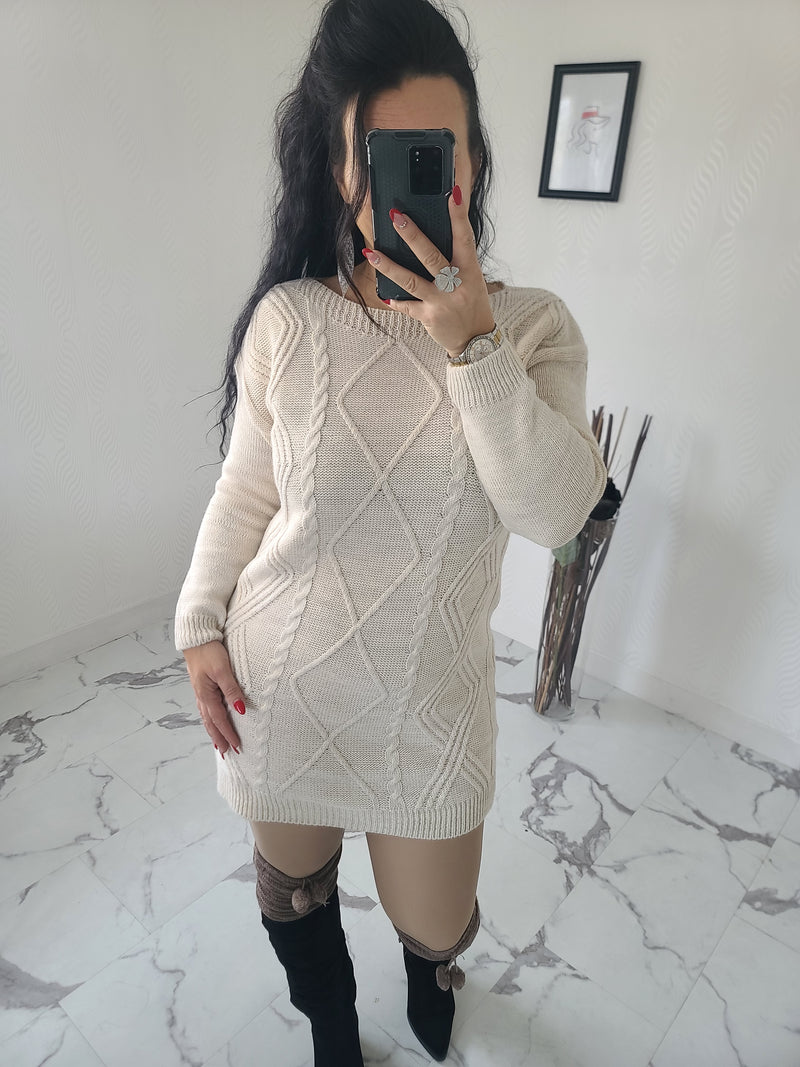 Robe-Pull JANICE beige