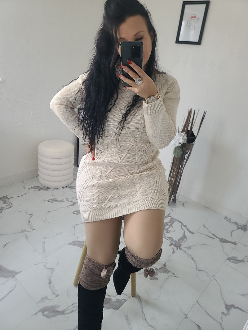 Robe-Pull JANICE beige