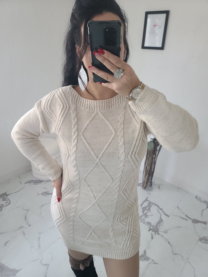 Robe-Pull JANICE beige