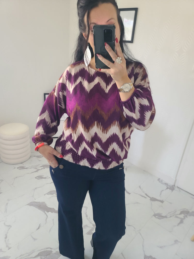 Blouse ANDREA mauve
