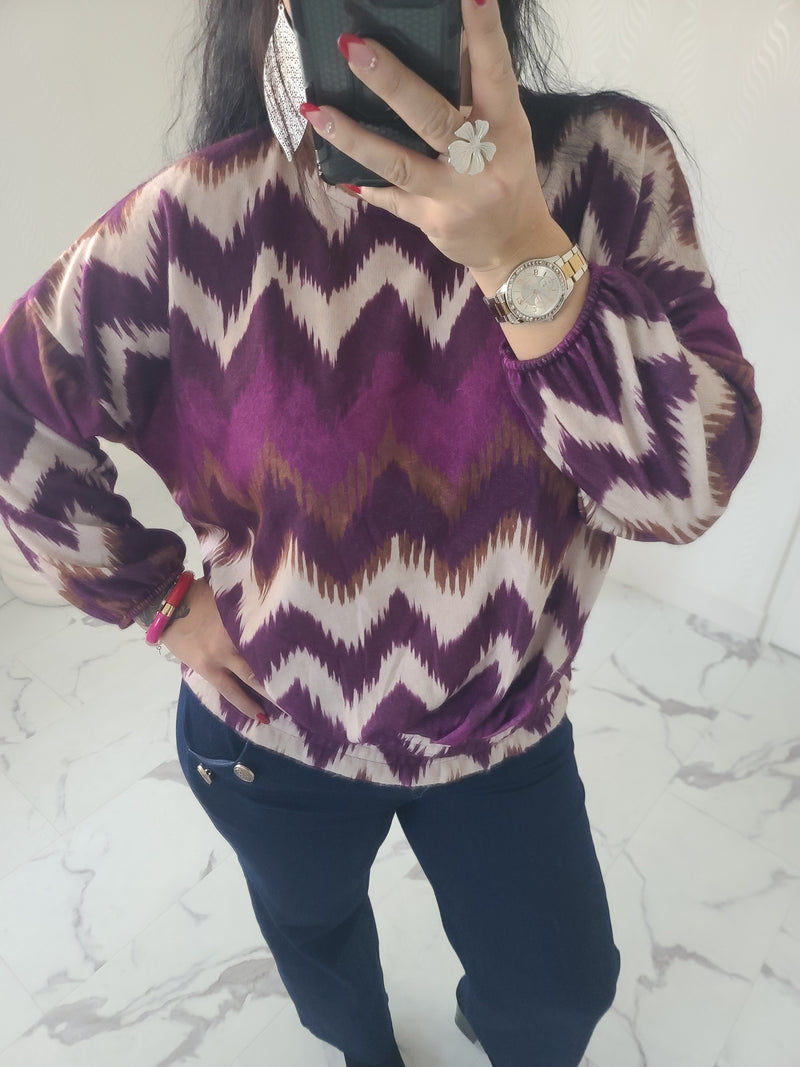 Blouse ANDREA mauve