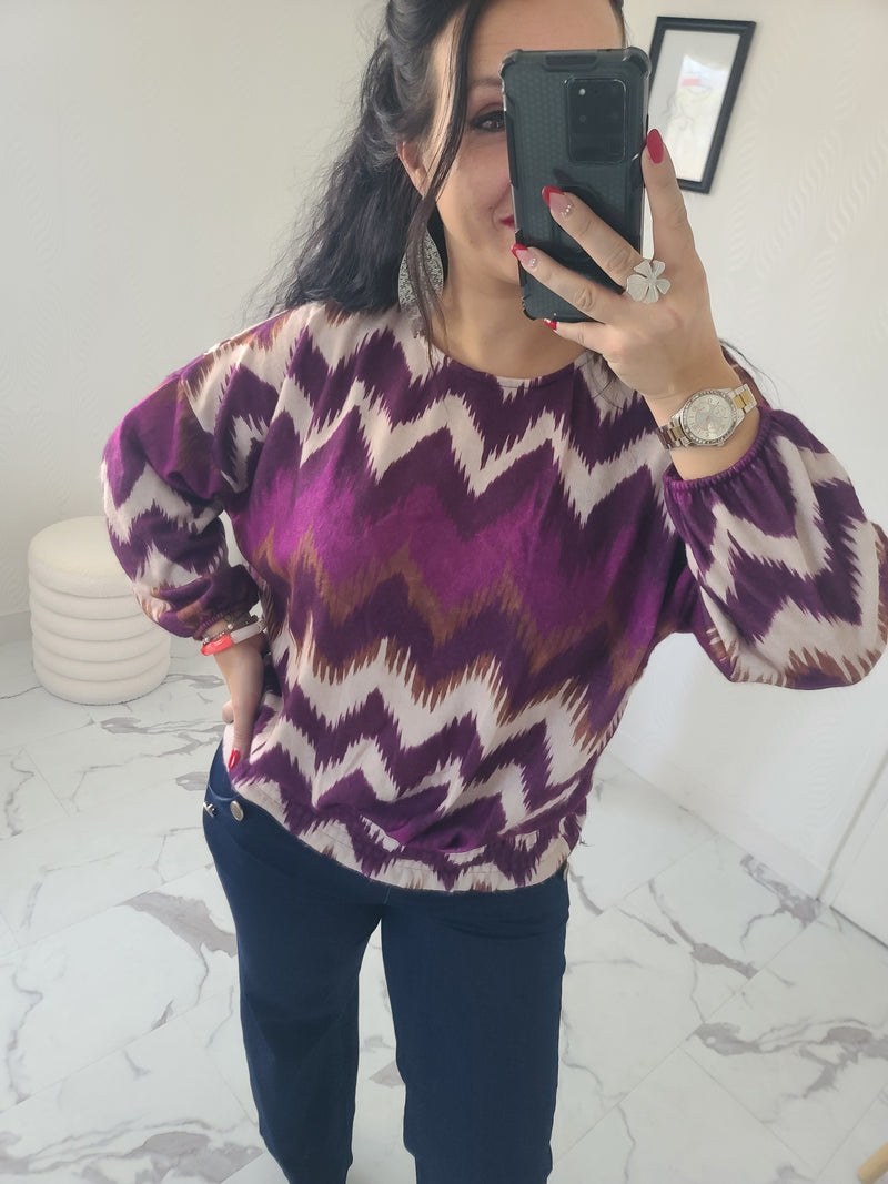 Blouse ANDREA mauve