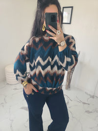 Blouse ANDREA vert canard