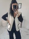 Gilet moumoute BROOKLYN blanc