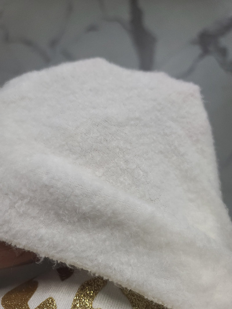 Pull "J'ADORE" blanc