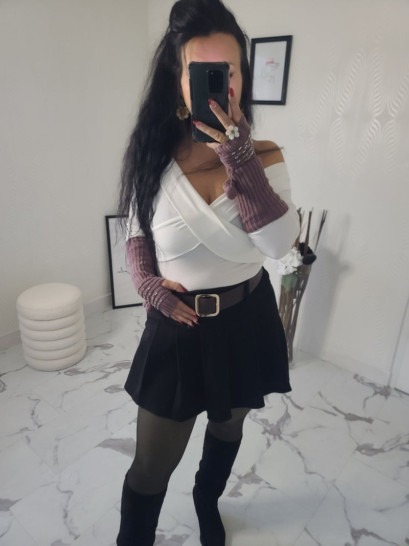 Mitaines ZOE vieux rose