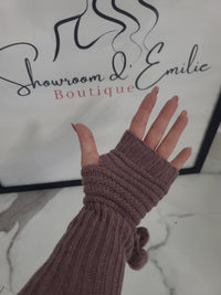 Mitaines ZOE vieux rose