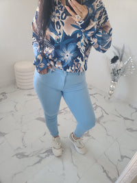 Pantalon CLEO bleu ciel