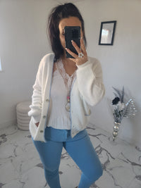 Cardigan ANGE blanc