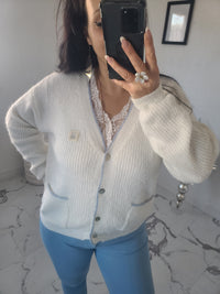 Cardigan ANGE blanc