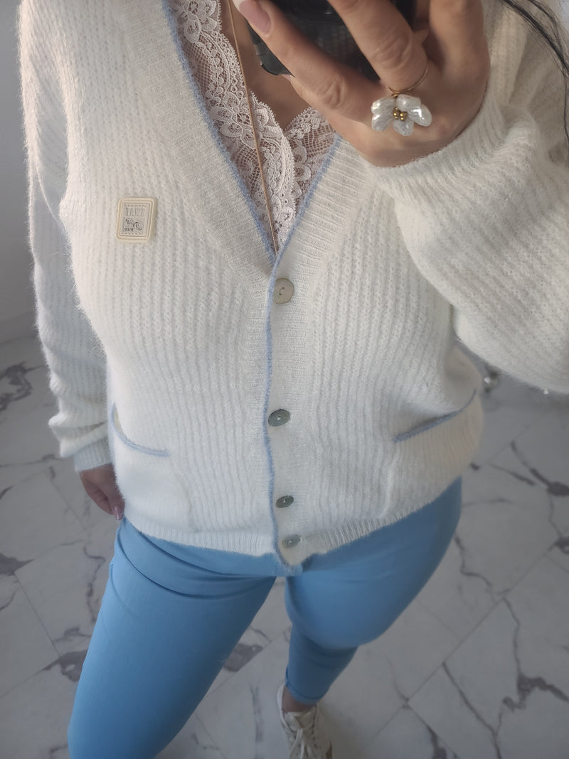Cardigan ANGE blanc