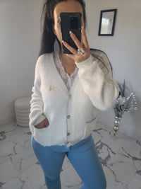 Cardigan ANGE blanc