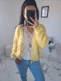 Cardigan ANGE jaune