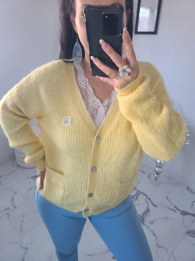 Cardigan ANGE jaune