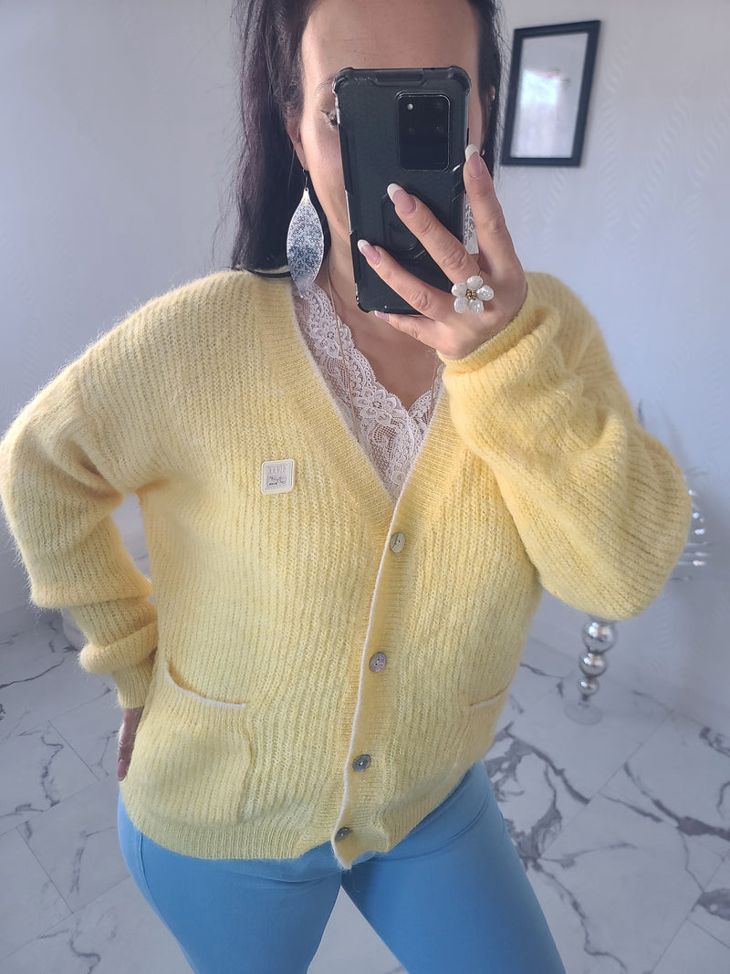 Cardigan ANGE jaune