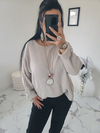 Top+Collier IMANI beige