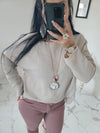 Top+Collier IMANI beige